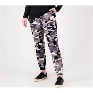 Sport Savvy  Brushed Soft Jersey Printed Jogger Black Camo X-Large A518404